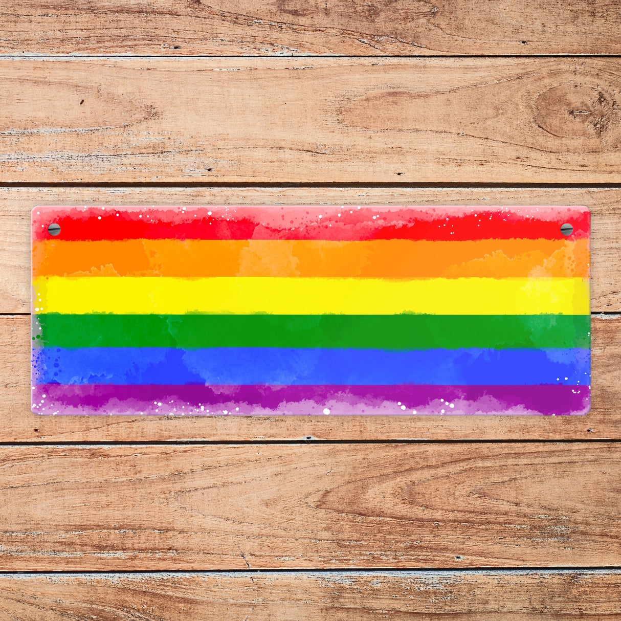 Pride-Flagge Rainbow Metallschild