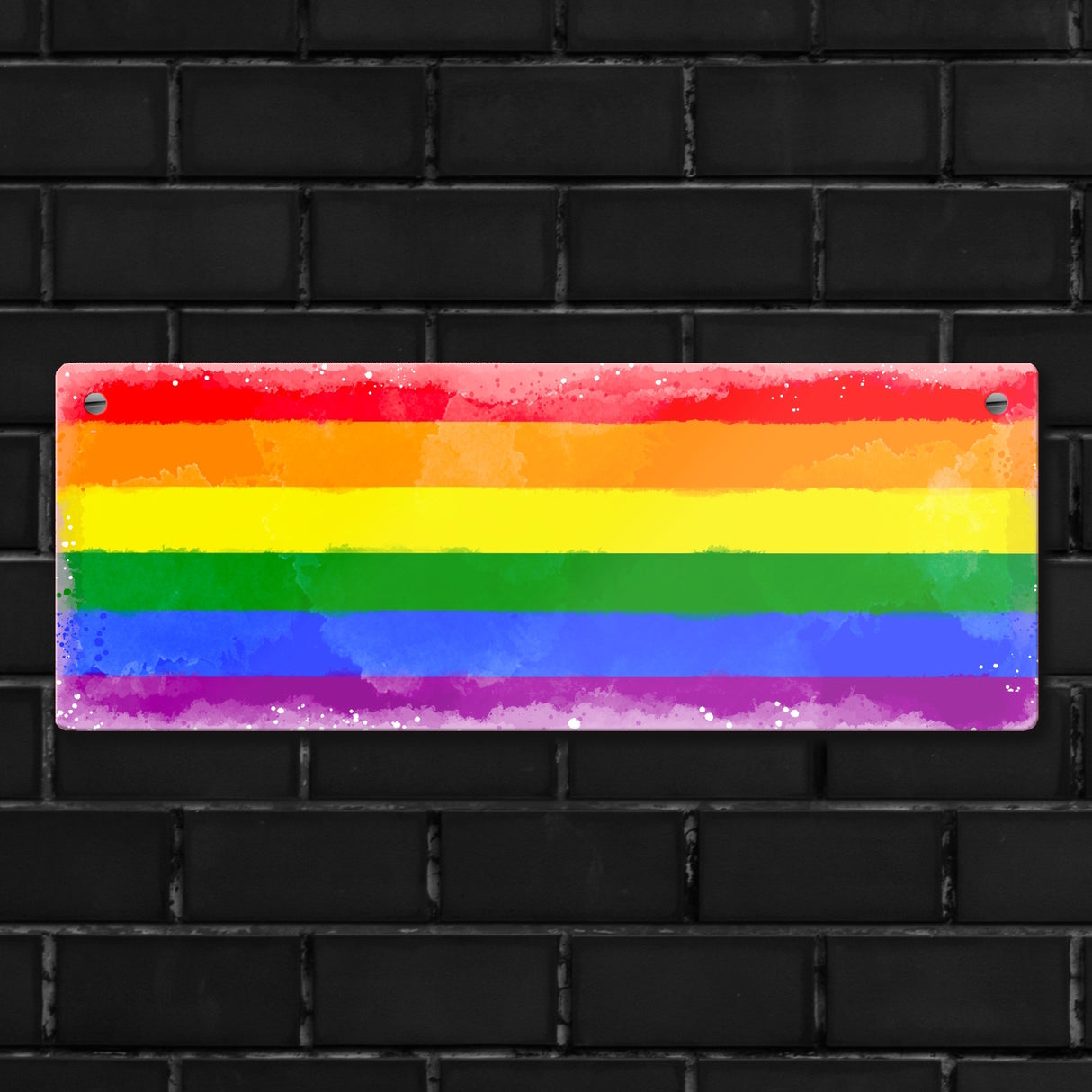 Pride-Flagge Rainbow Metallschild
