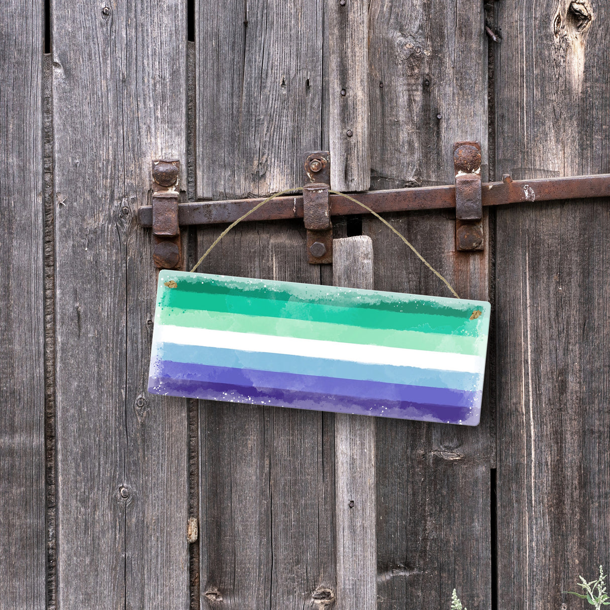 Pride-Flagge Gay Men Metallschild