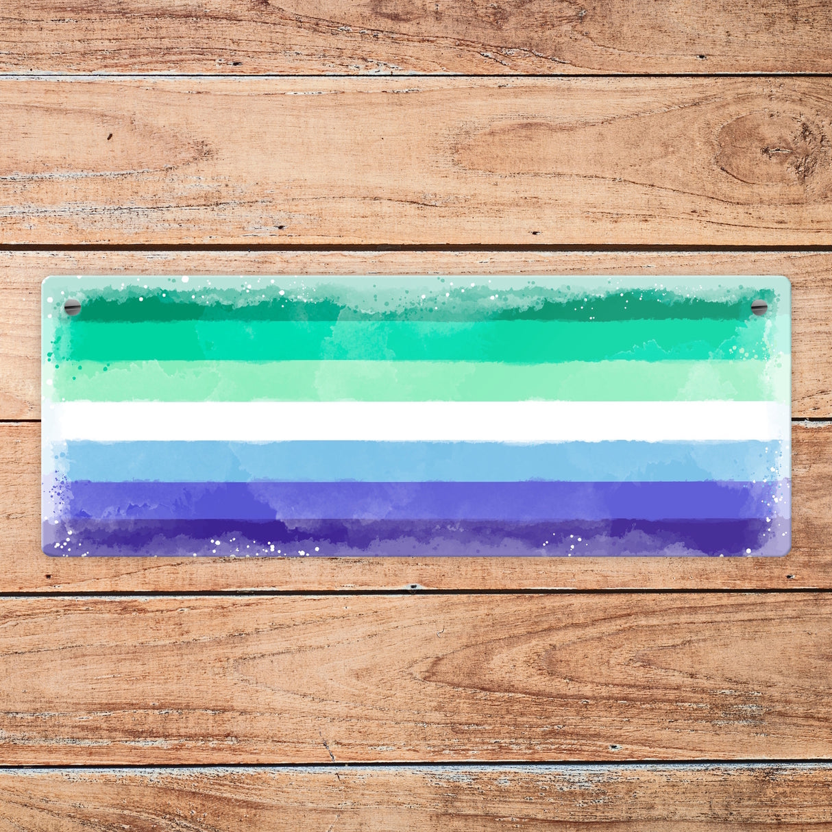 Pride-Flagge Gay Men Metallschild