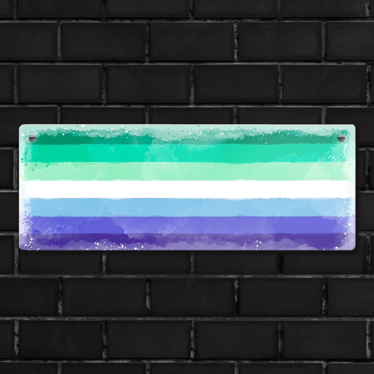 Pride-Flagge Gay Men Metallschild