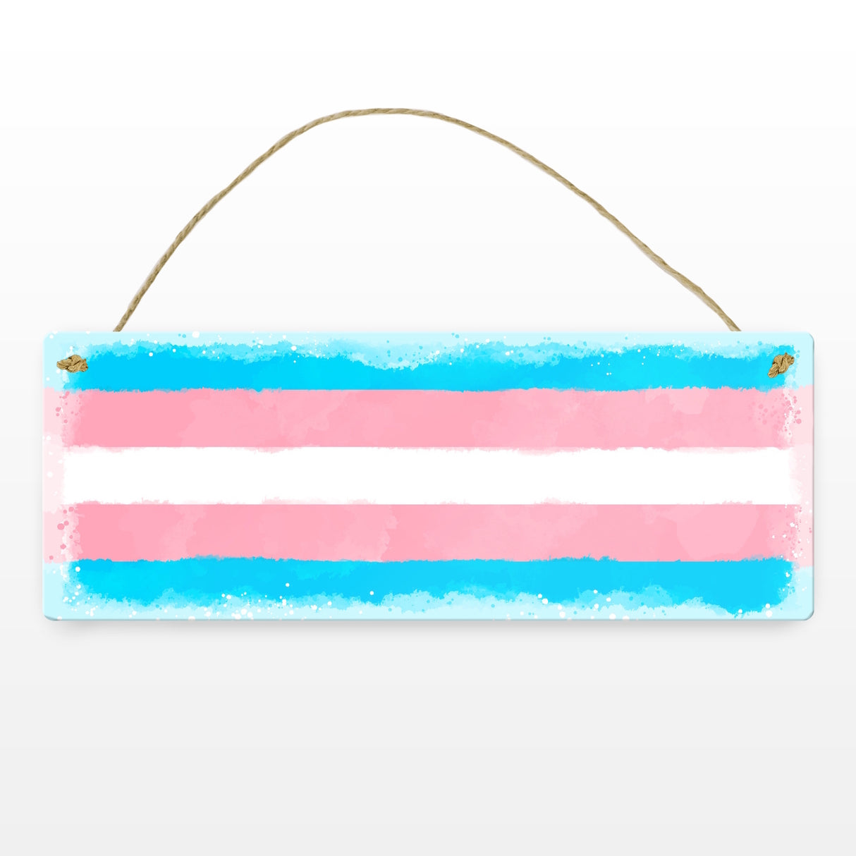 Pride-Flagge Transgender Metallschild