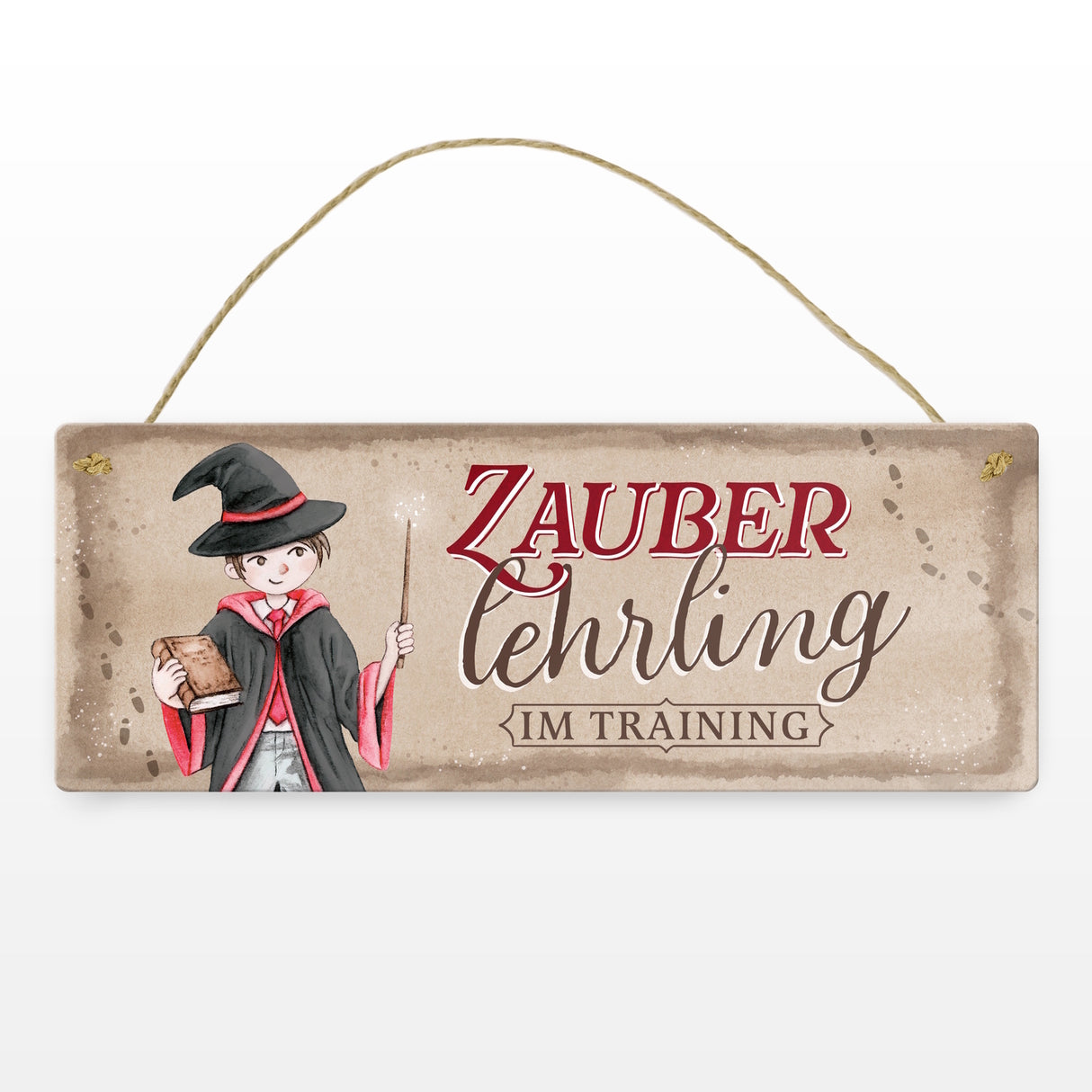 Zauberlehrling im Training Metallschild mit Zauberschüler
