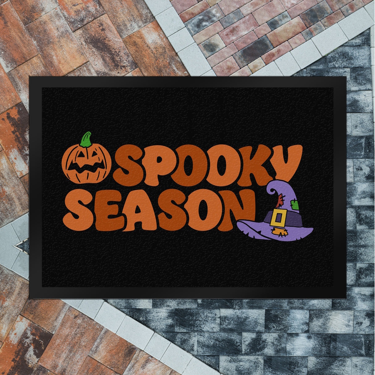 Spooky Season Herbst Fußmatte in 35x50 cm mit Halloween Motiven