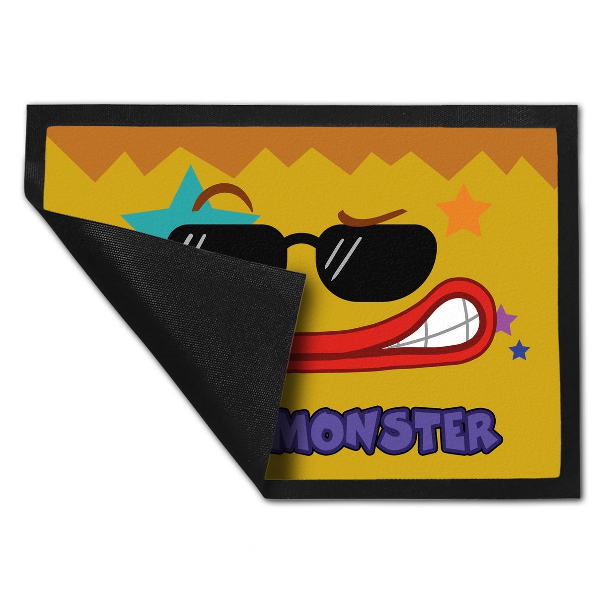 Funky Monster Fußmatte in 35x50 cm mit coolem Gesicht