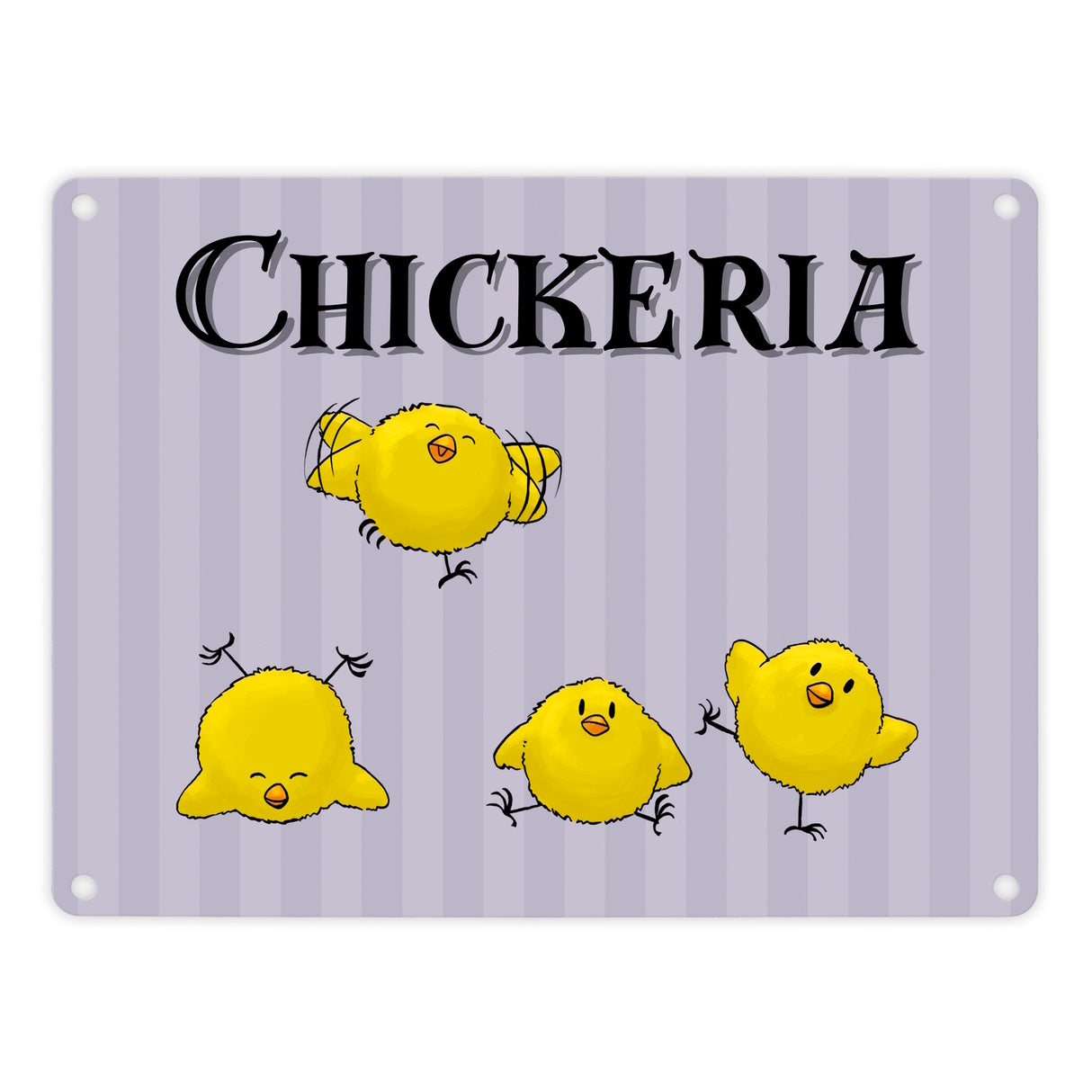 Chickeria Küken Metallschild in 15x20 cm