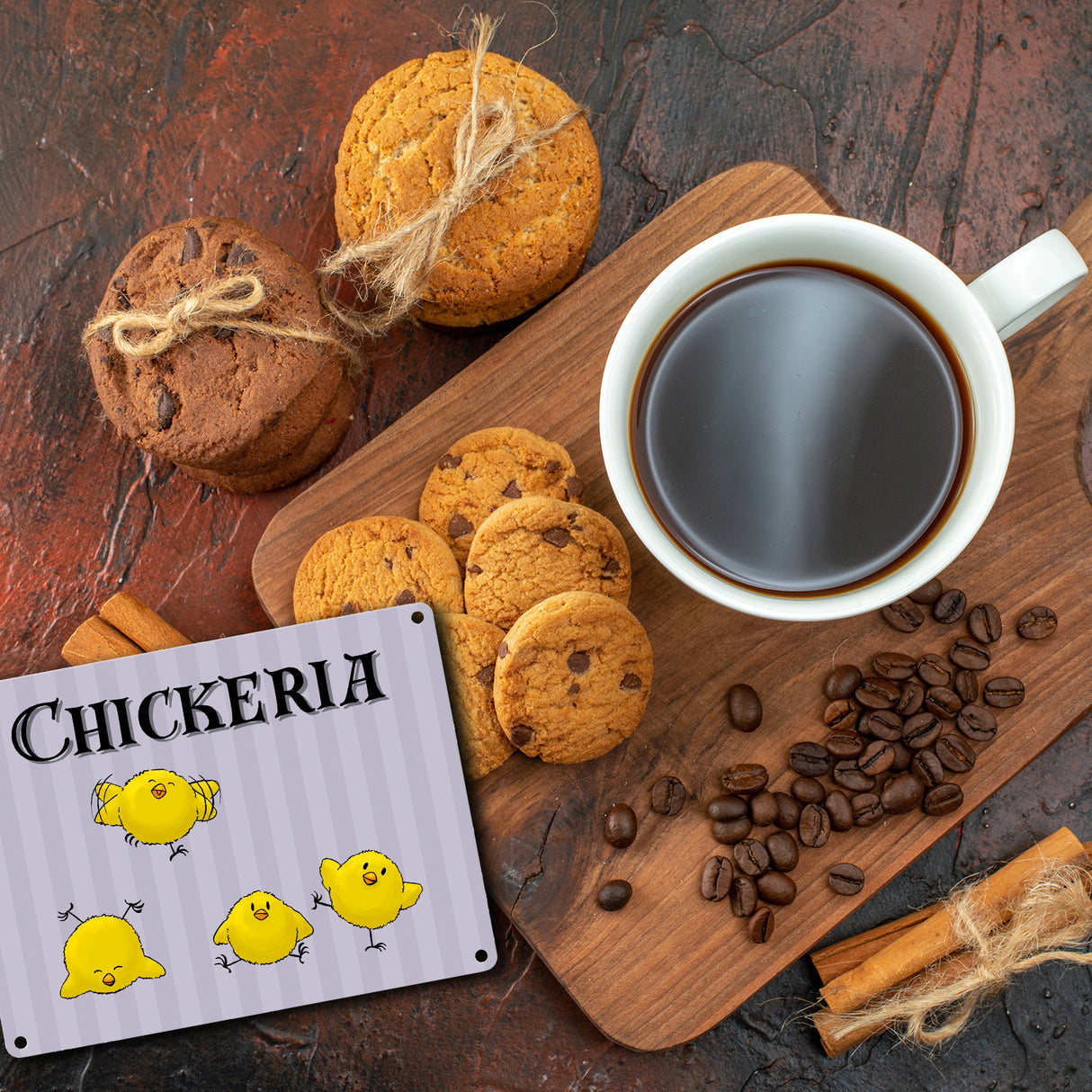 Chickeria Küken Metallschild in 15x20 cm