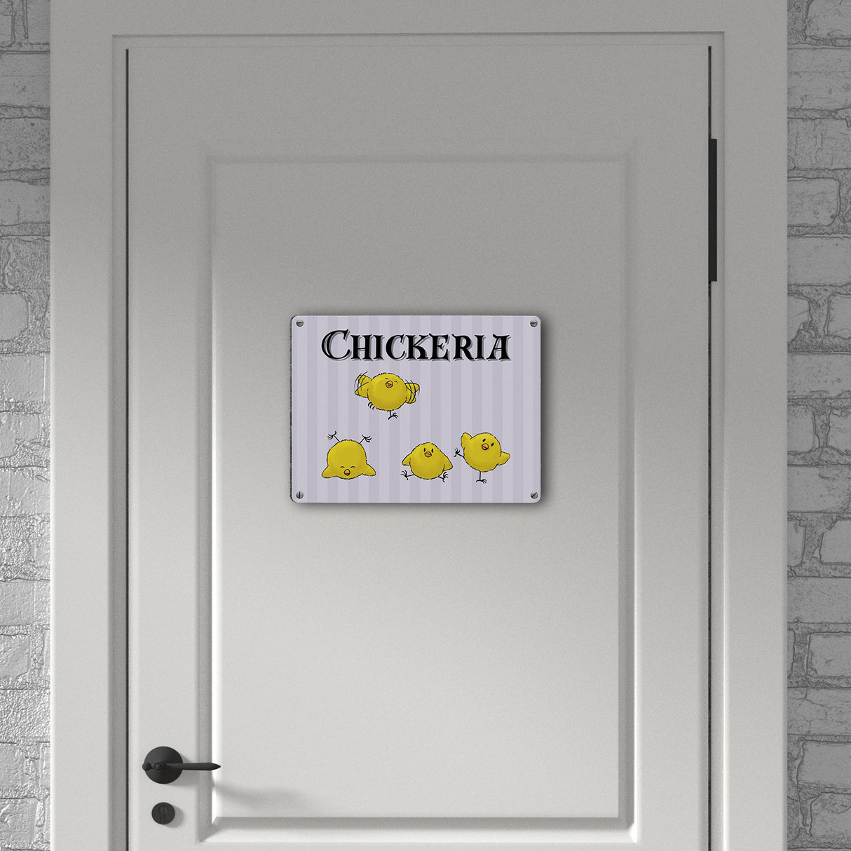 Chickeria Küken Metallschild in 15x20 cm