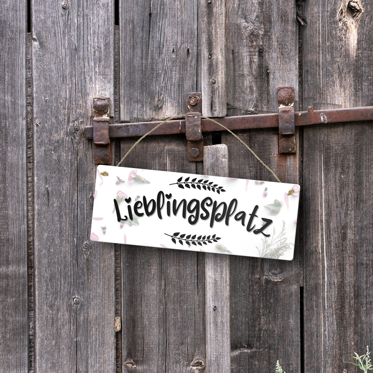 Lieblingsplatz Metallschild