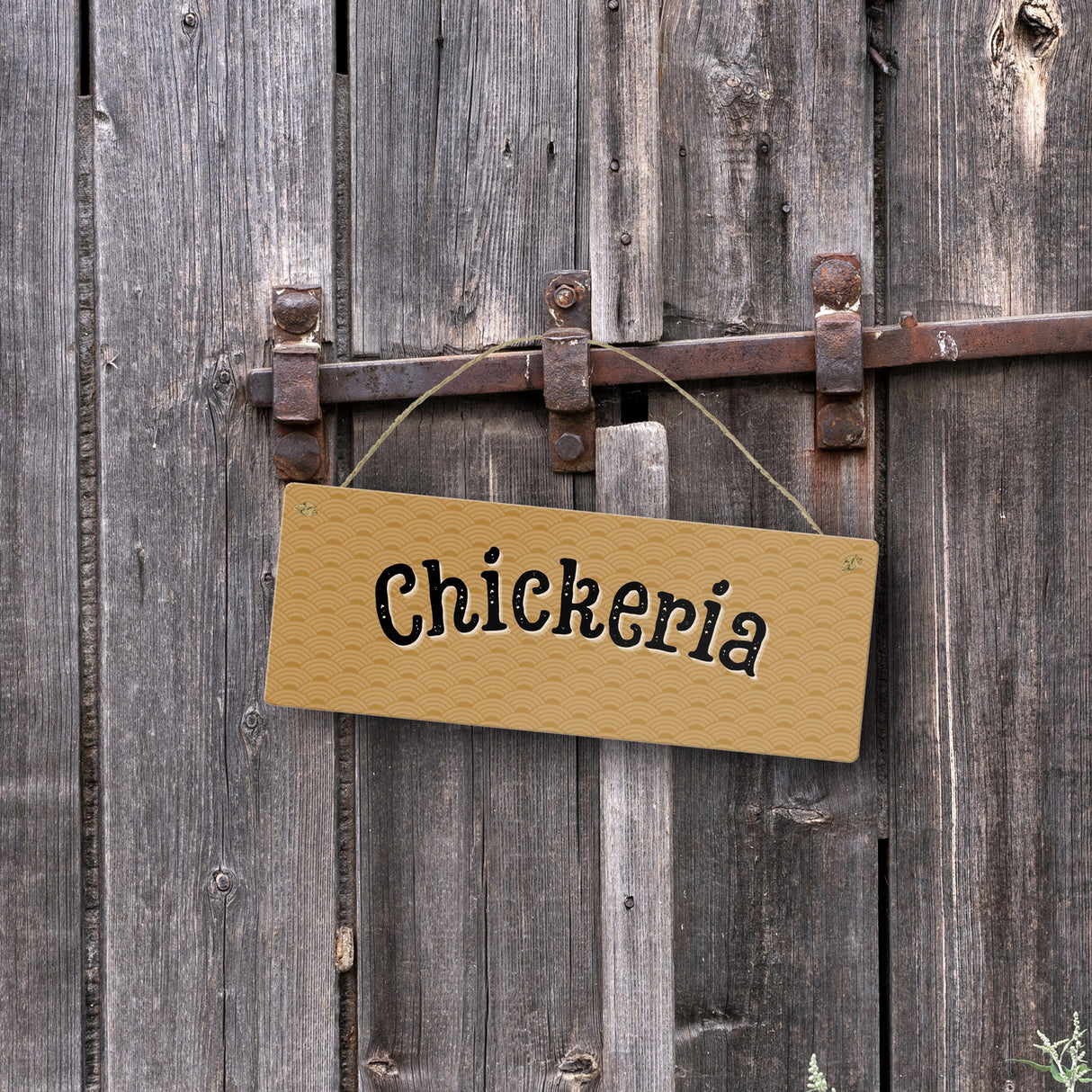 Chickeria Hühnerstall Metallschild