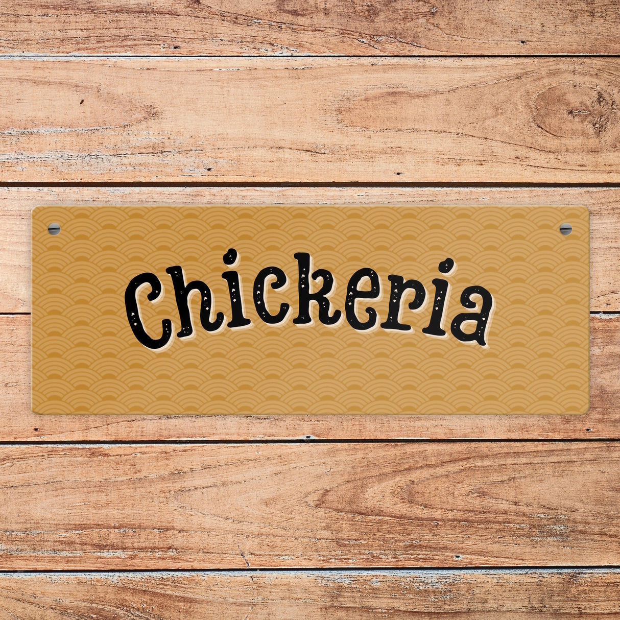 Chickeria Hühnerstall Metallschild