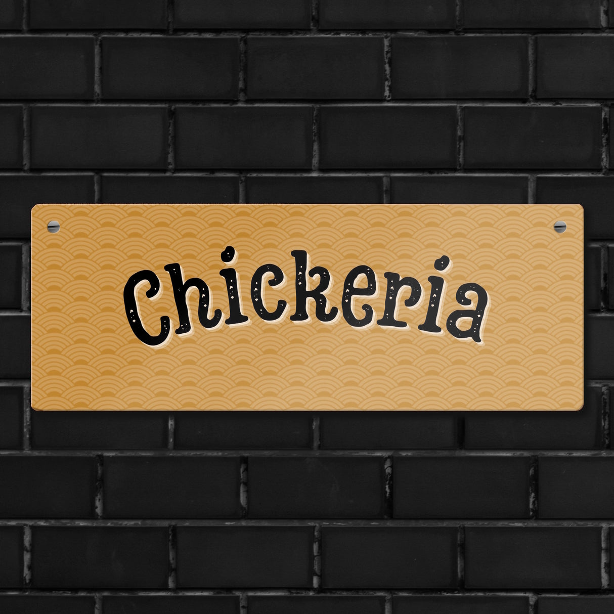 Chickeria Hühnerstall Metallschild