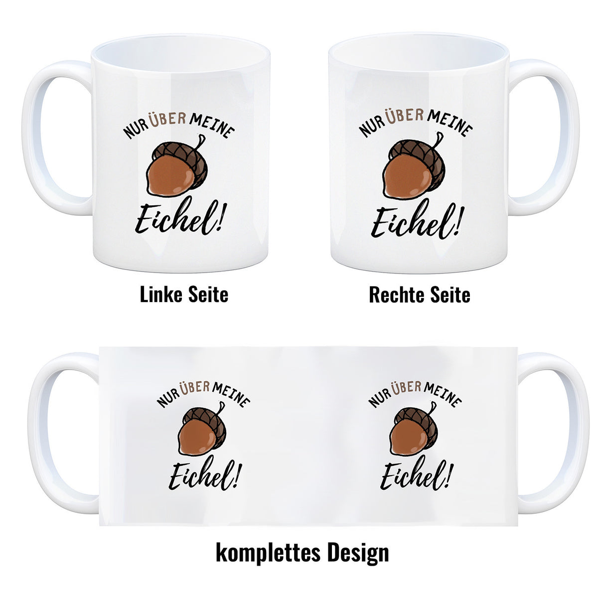 Nur über meine Eichel Kaffeebecher