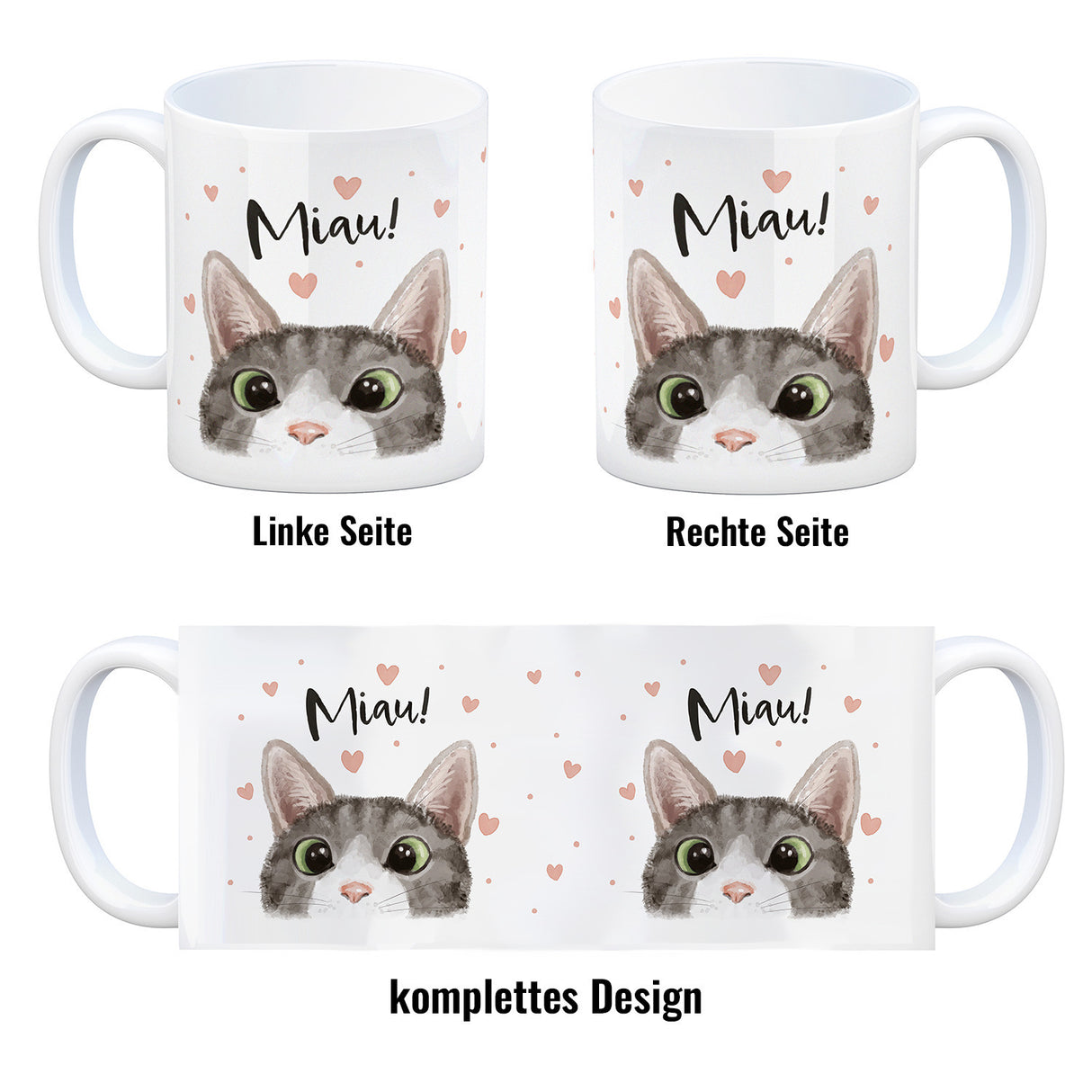 Miau Katze Kaffeebecher