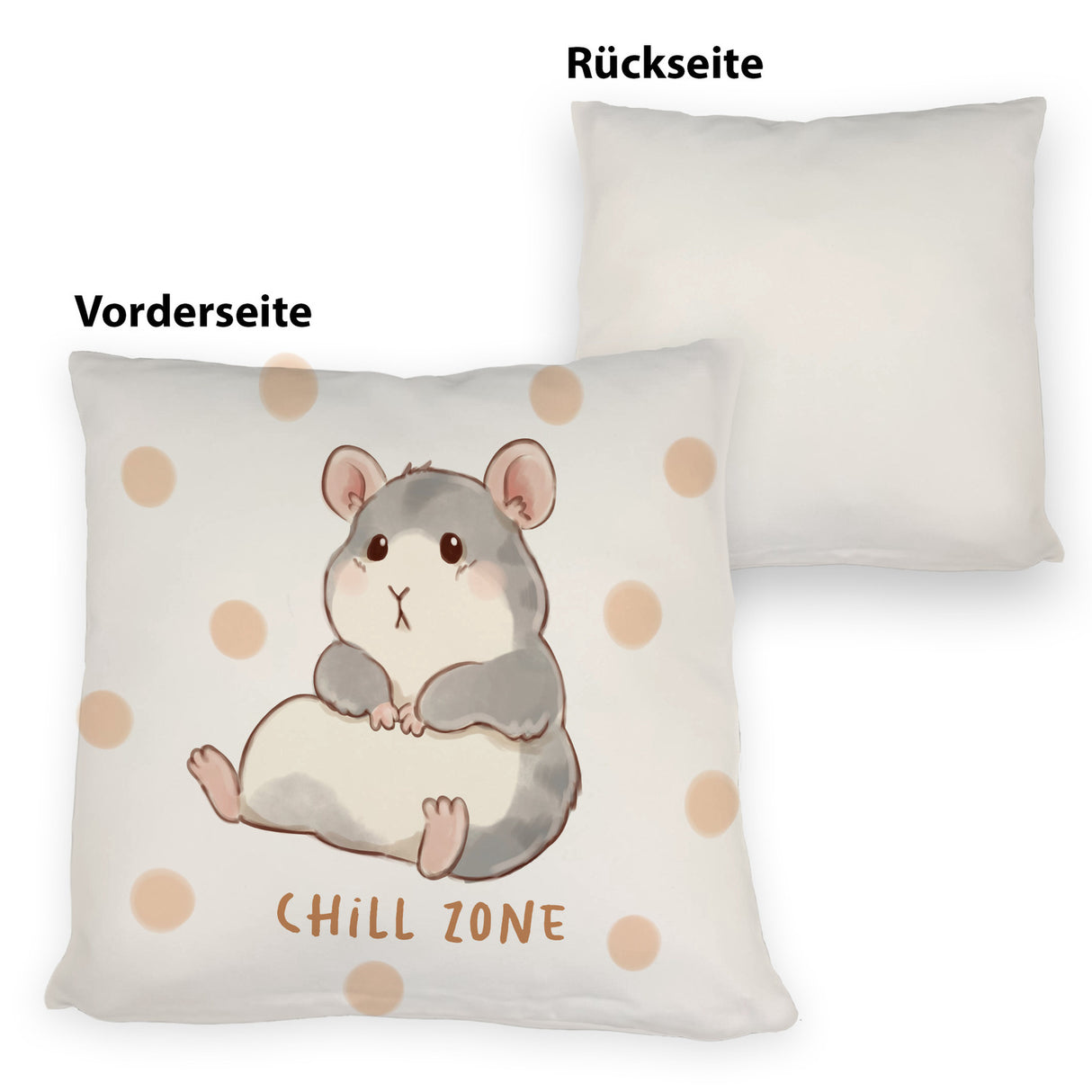 Hamster Kissen mit Spruch Chill Zone
