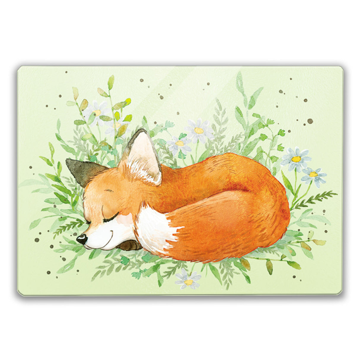 Fuchs Schneidebrett aus Glas