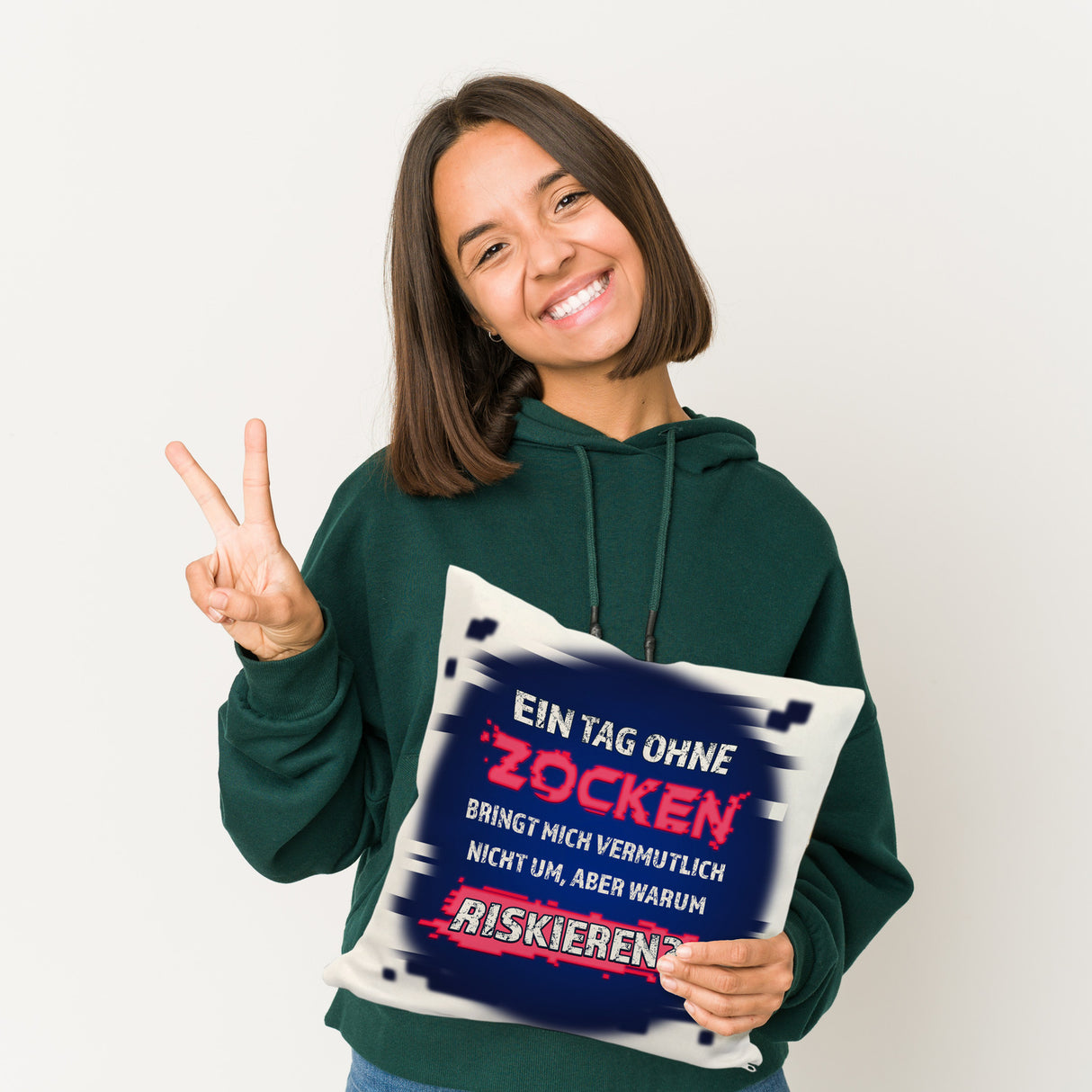Zocker Kissen mit Spruch Ein Tag ohne Zocken