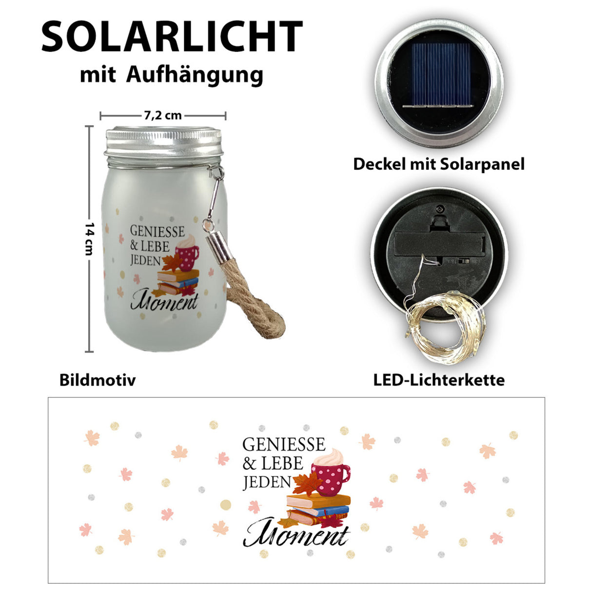 Genieße & lebe jeden Moment Solarlicht