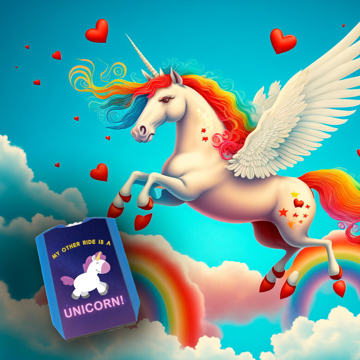My other ride is a unicorn Einhorn Parkscheibe