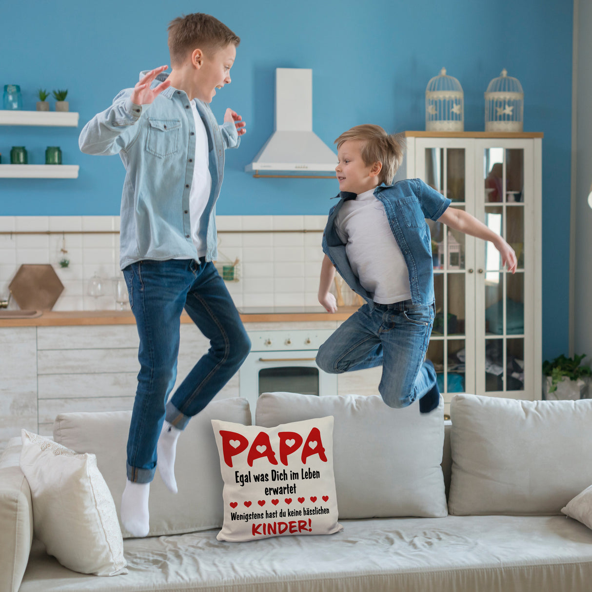 Papa wenigstens hast du keine hässlichen Kinder Kissen