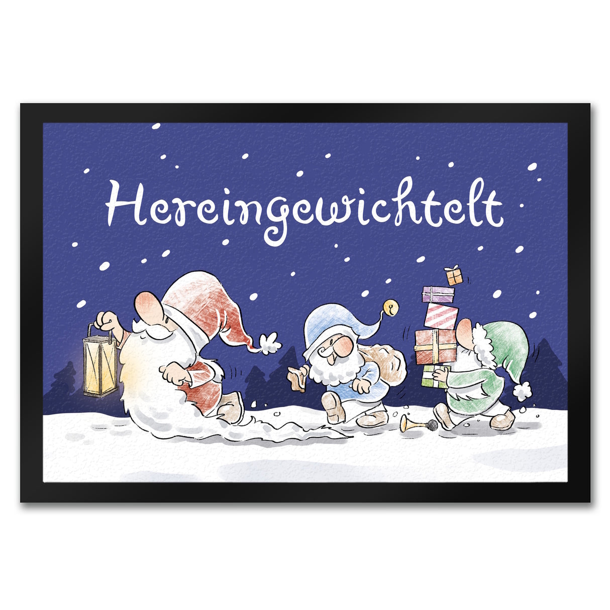 Hereingewichtelt Fußmatte in 35x50 cm mit Spruch