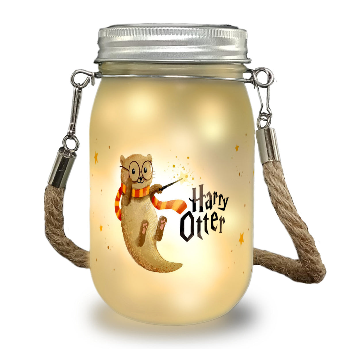 Harry Otter Solarlicht mit Spruch