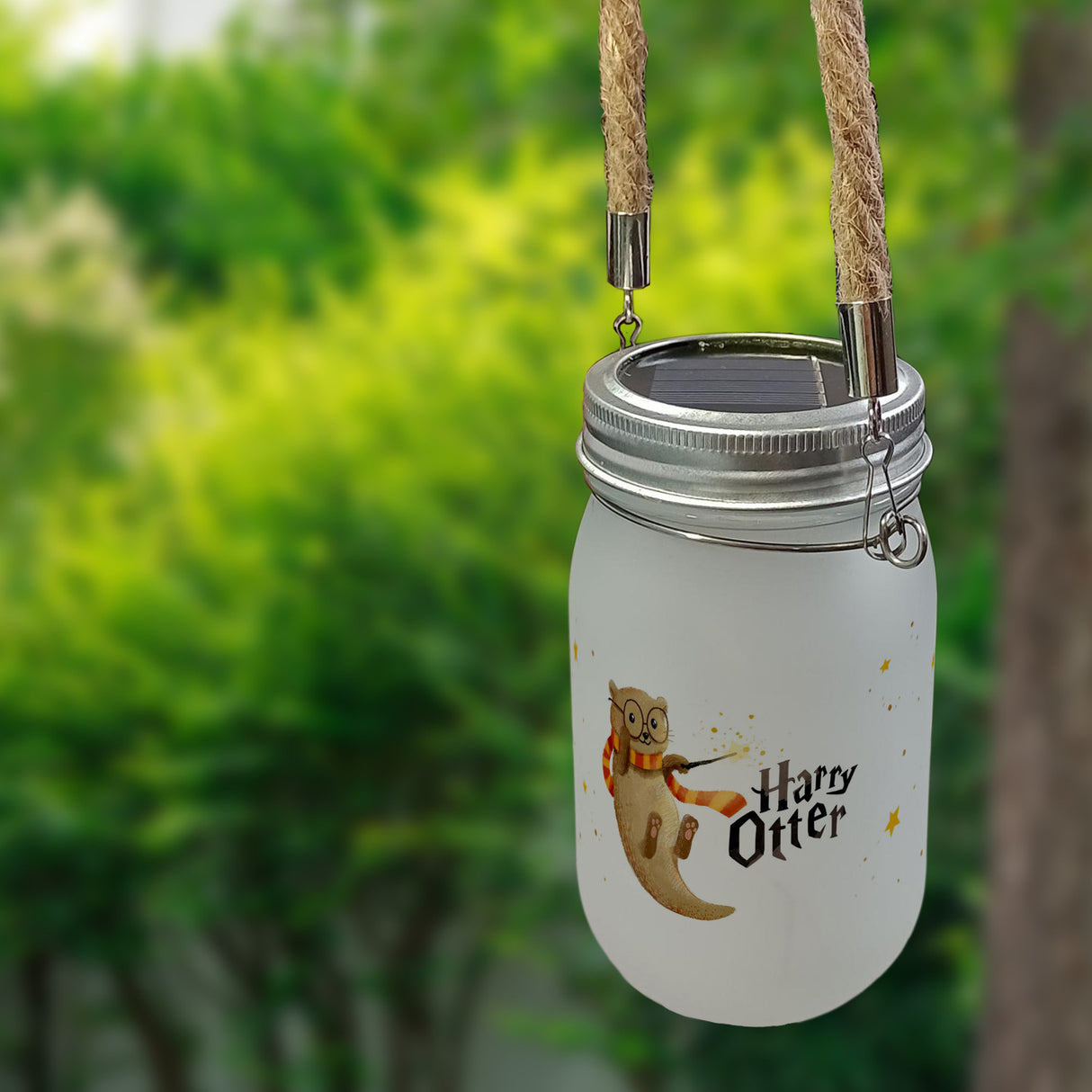 Harry Otter Solarlicht mit Spruch