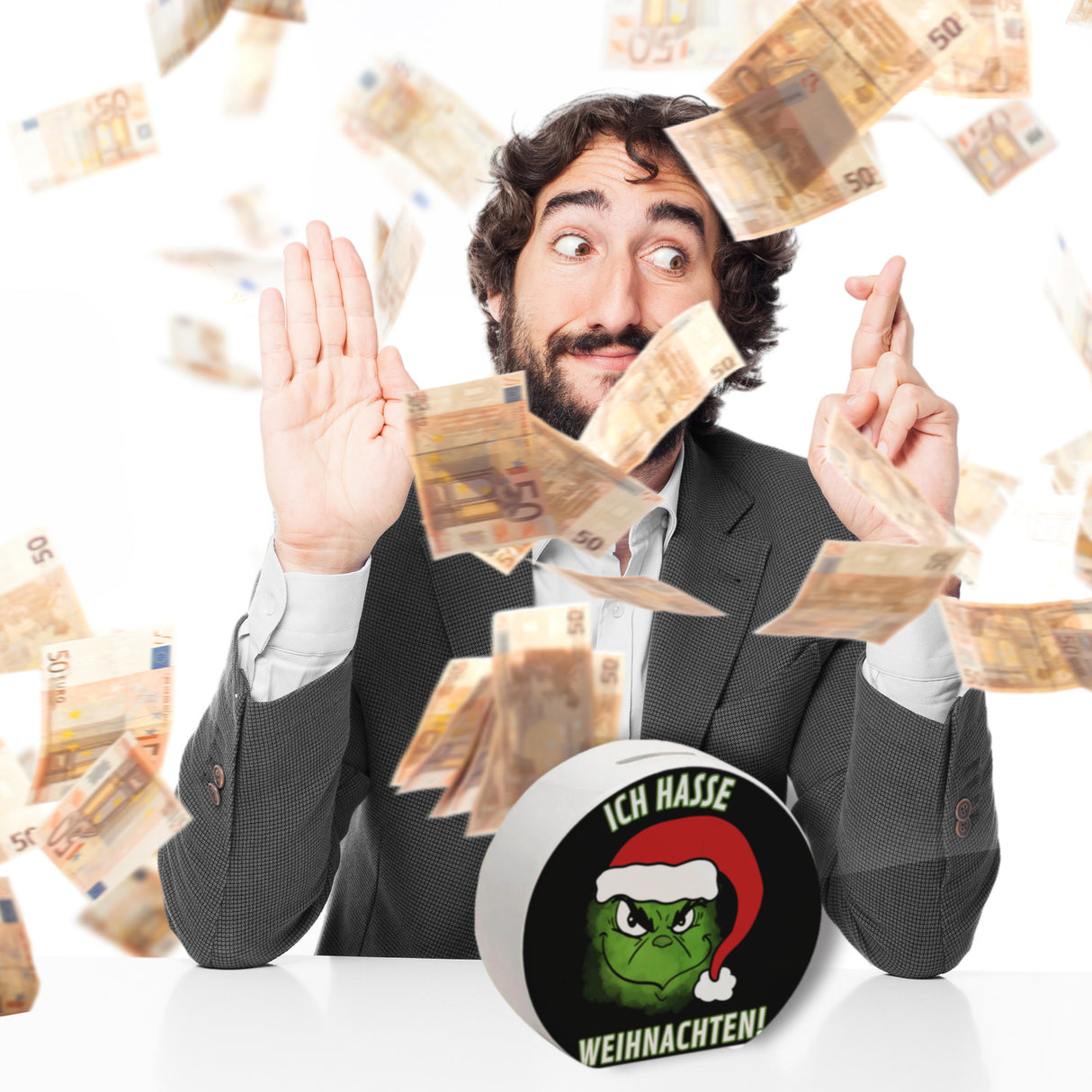 Ich hasse Weihnachten Spardose mit Spruch