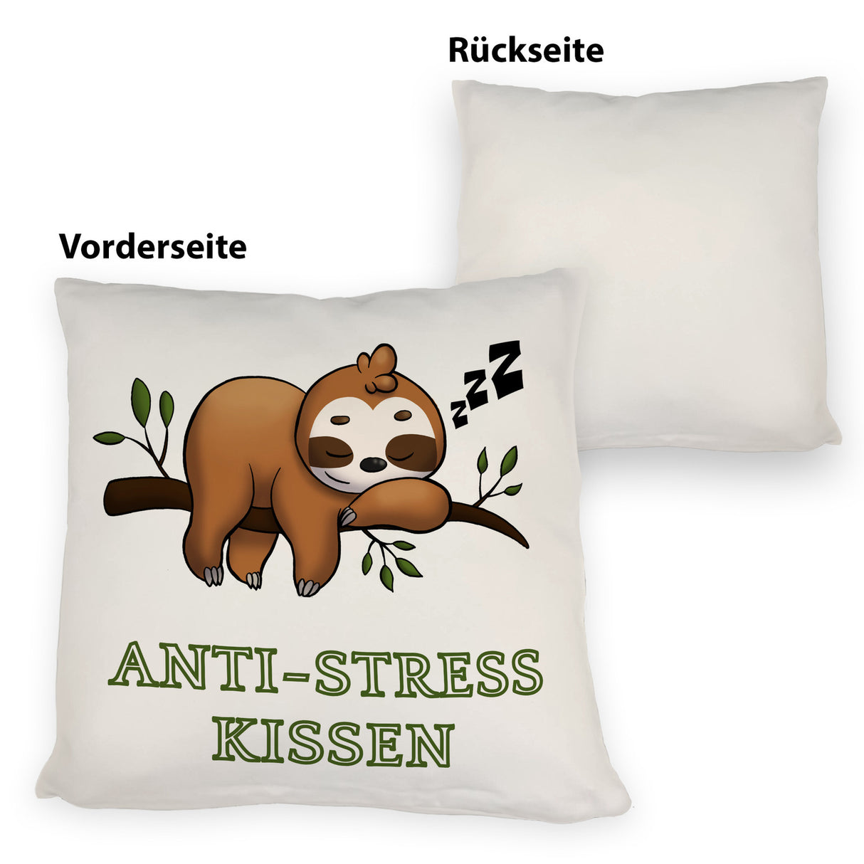 Anti-Stress Kissen mit schlafendem Faultier