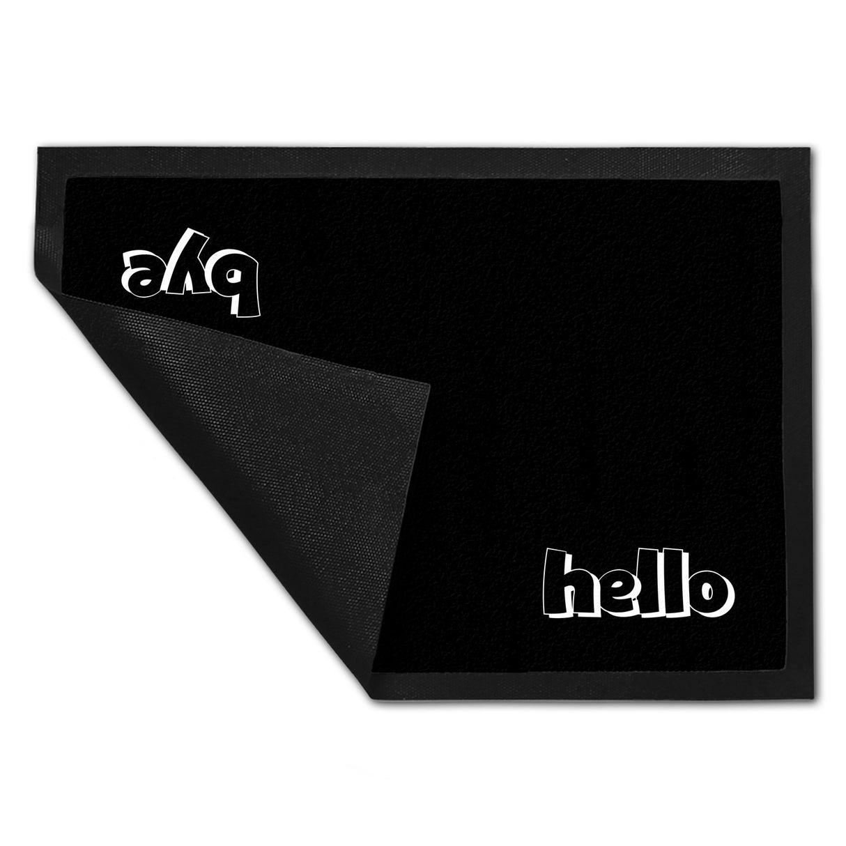 Hello Fußmatte in 35x50 cm mit Spruch hello bye