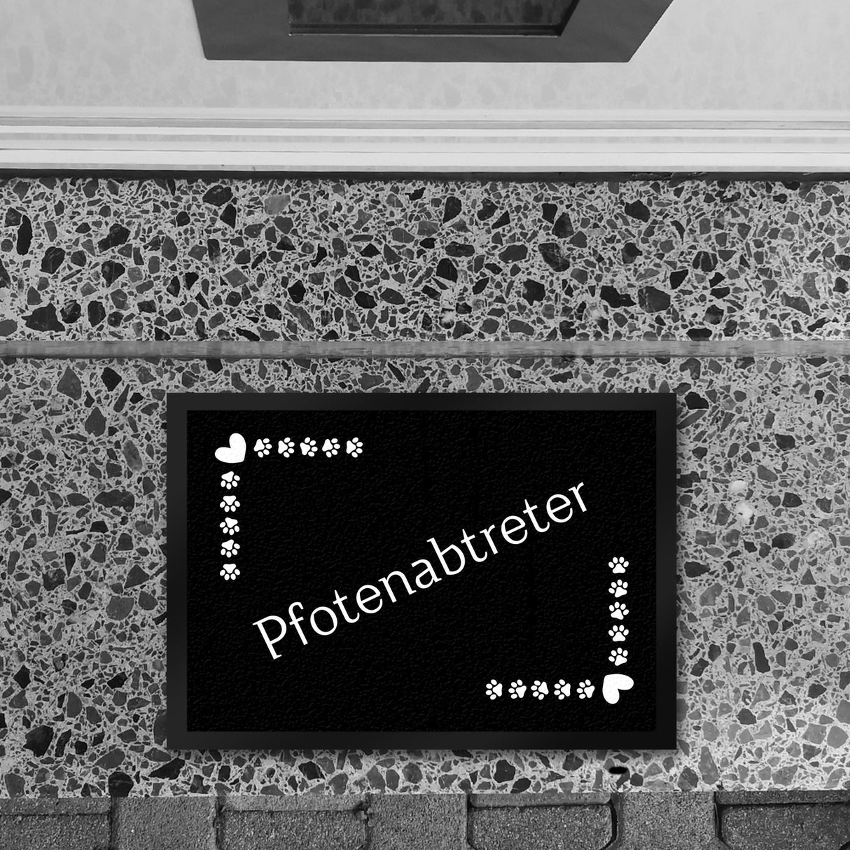 Pfotenabtreter Fußmatte in 35x50 cm mit Spruch