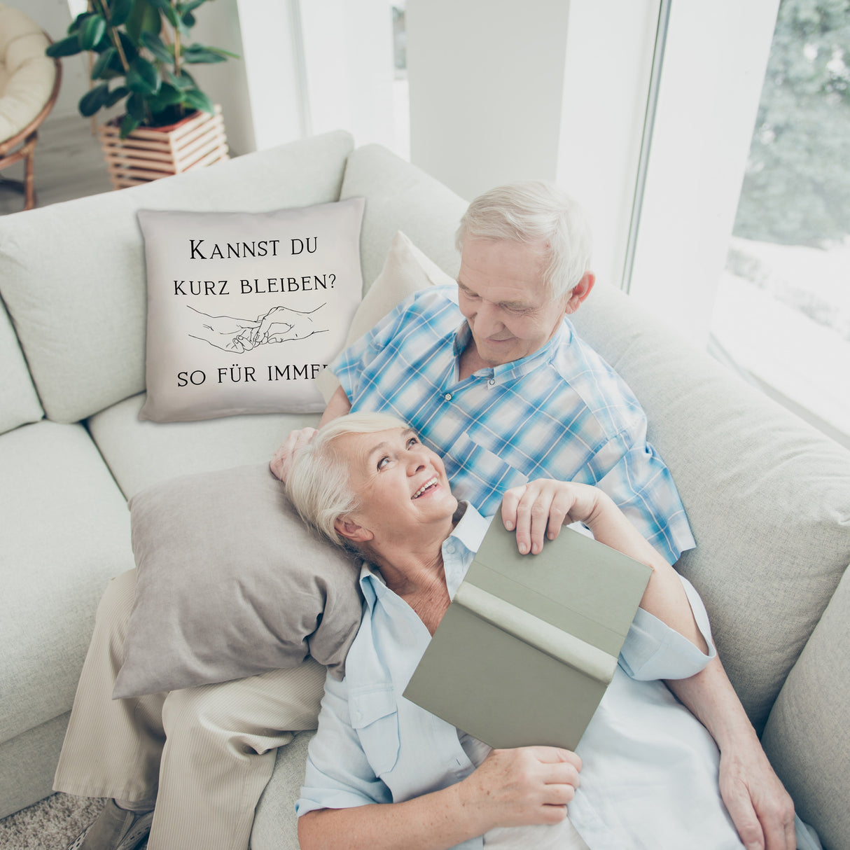 Für immer Kissen mit Spruch