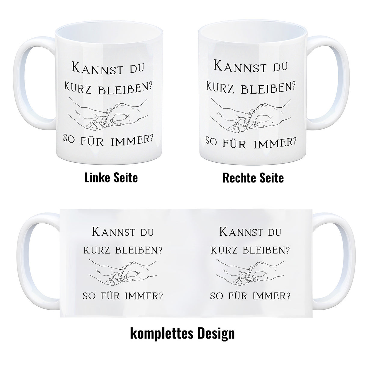 Für immer Kaffeebecher mit Spruch