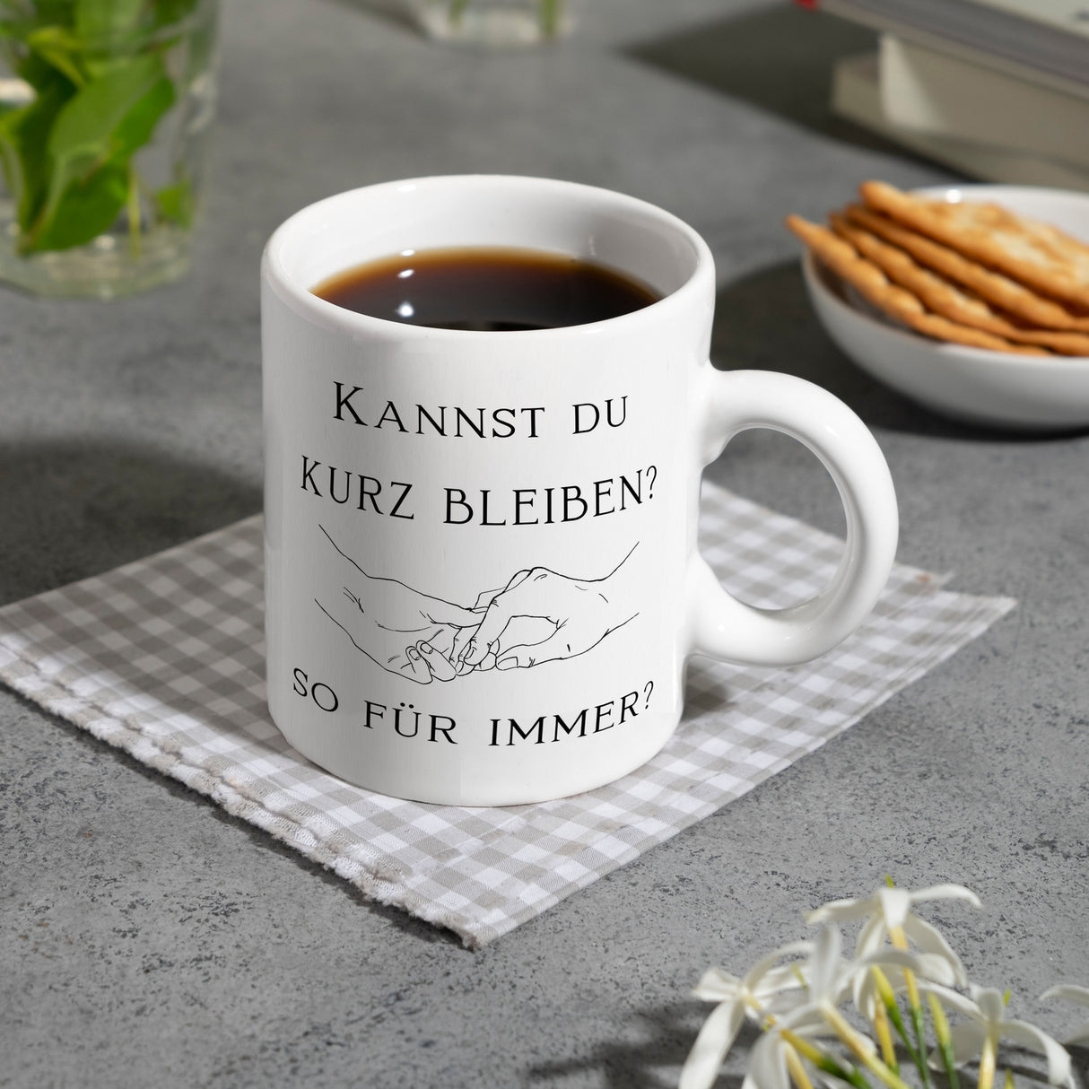 Für immer Kaffeebecher mit Spruch
