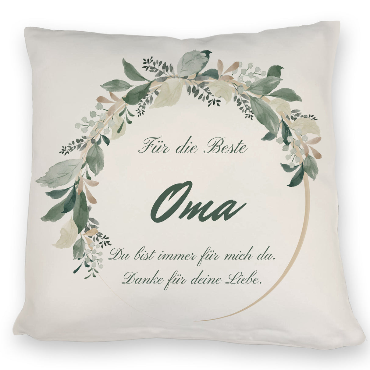 Für die beste Oma Kissen mit Spruch Du bist immer für mich da