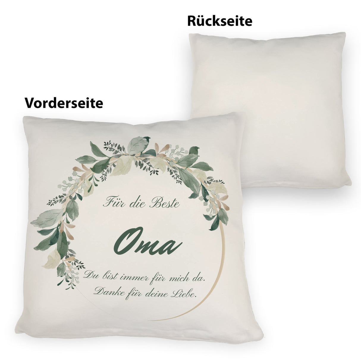 Für die beste Oma Kissen mit Spruch Du bist immer für mich da