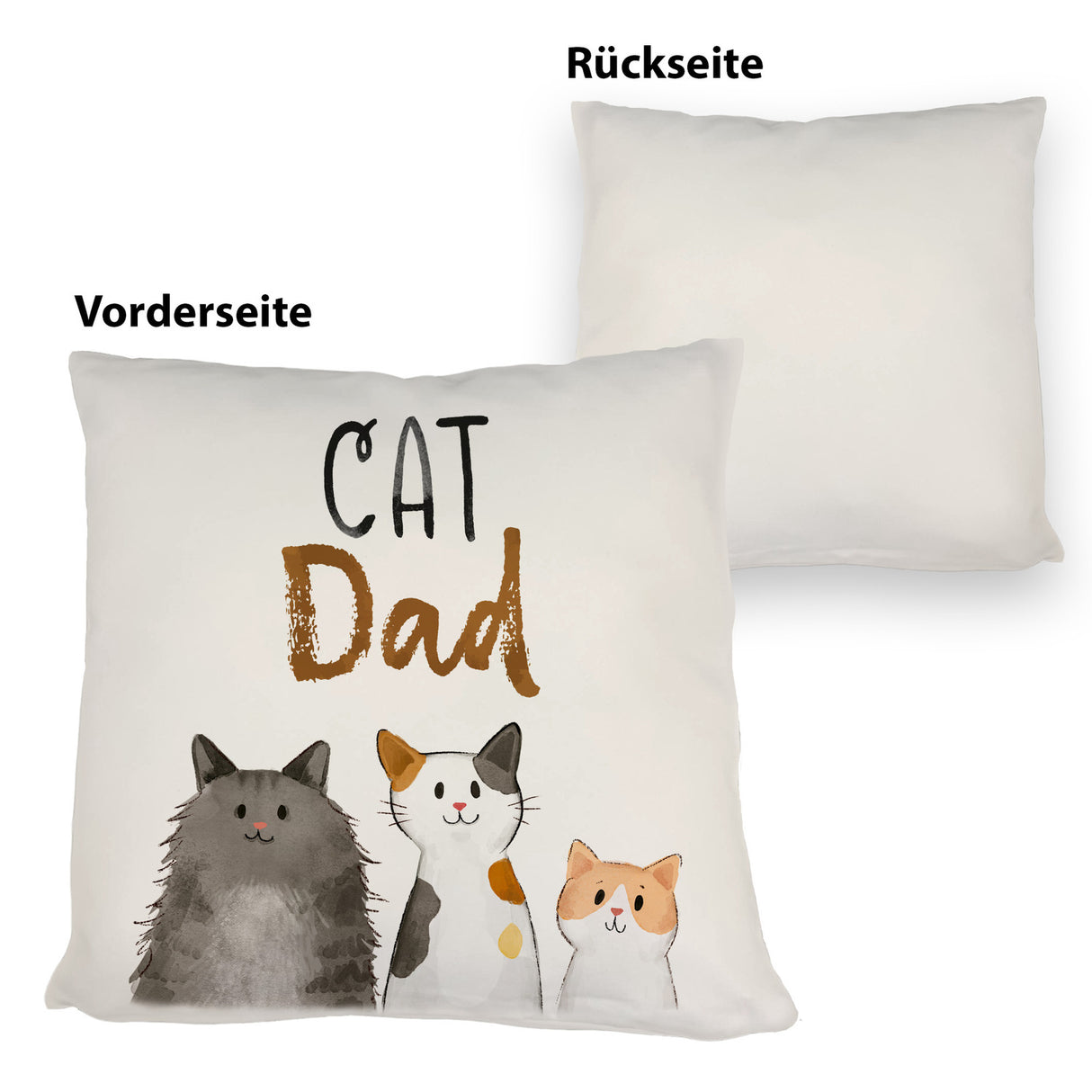 Cat Dad Kissen mit Spruch