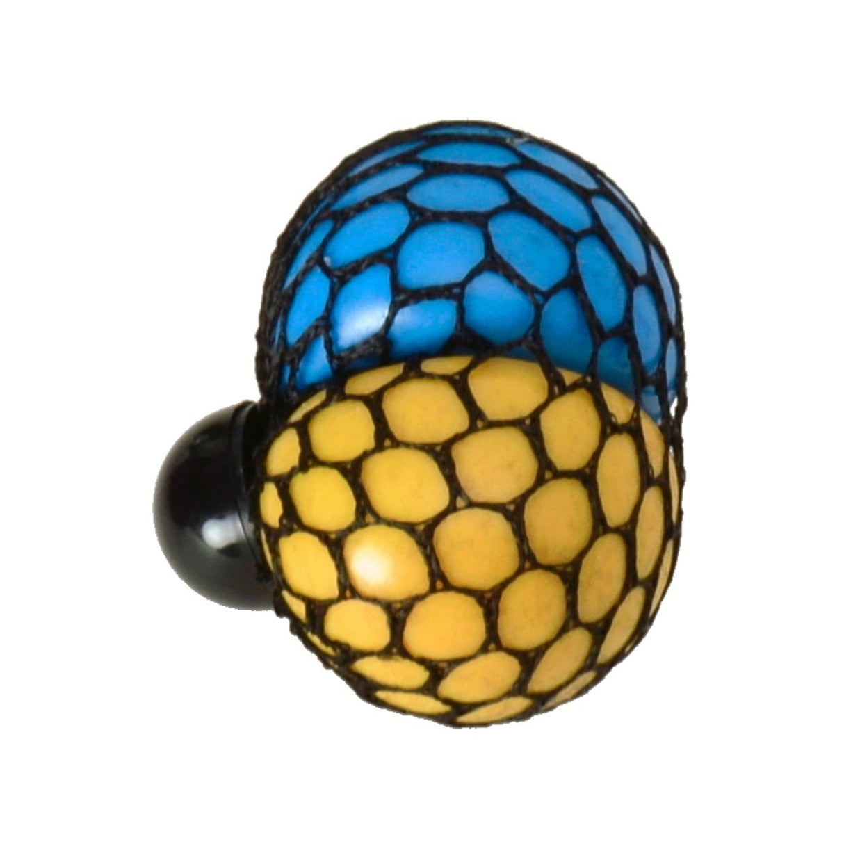 Doppel Netz Stressball in blau-gelb
