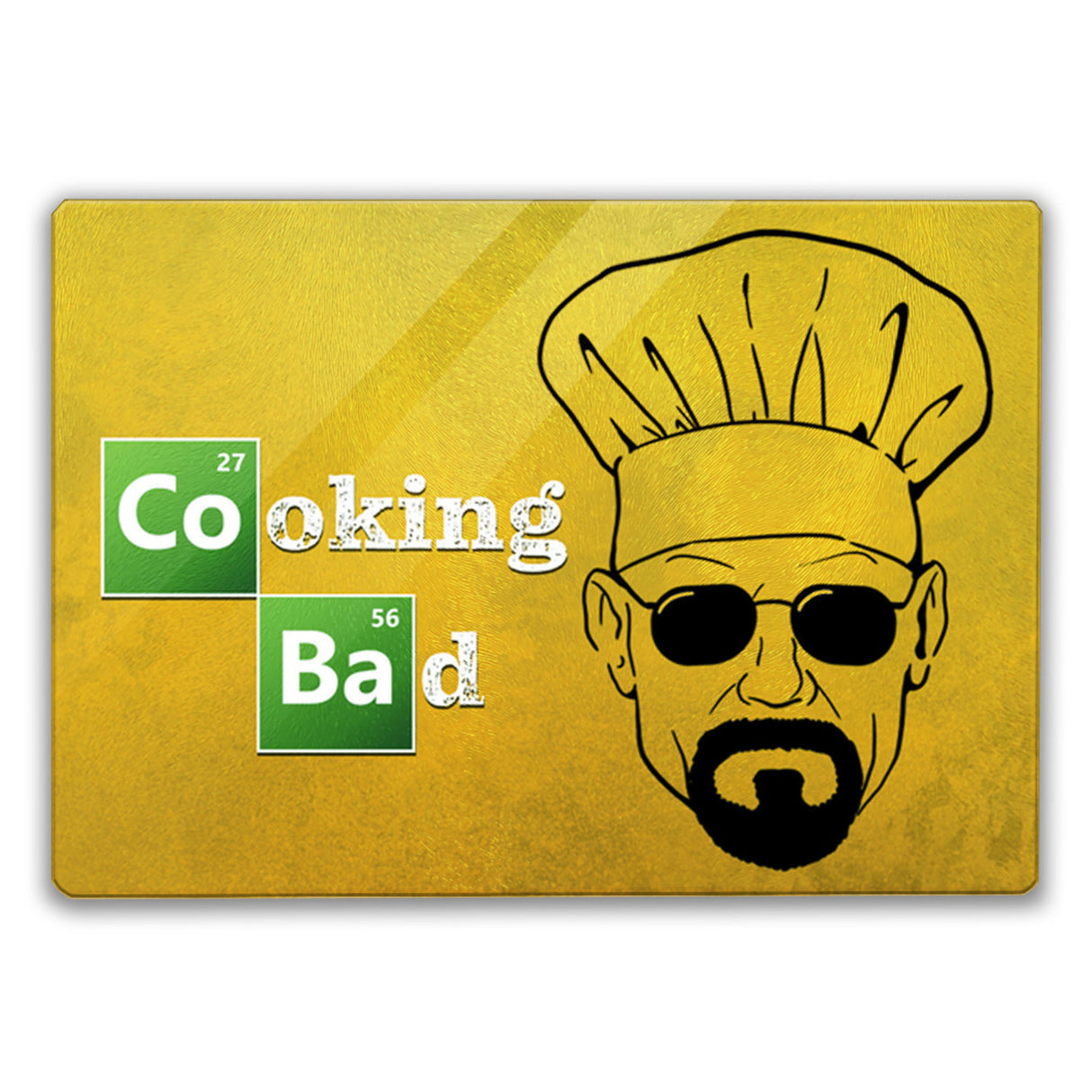 Cooking Bad Schneidebrett aus Glas mit Spruch
