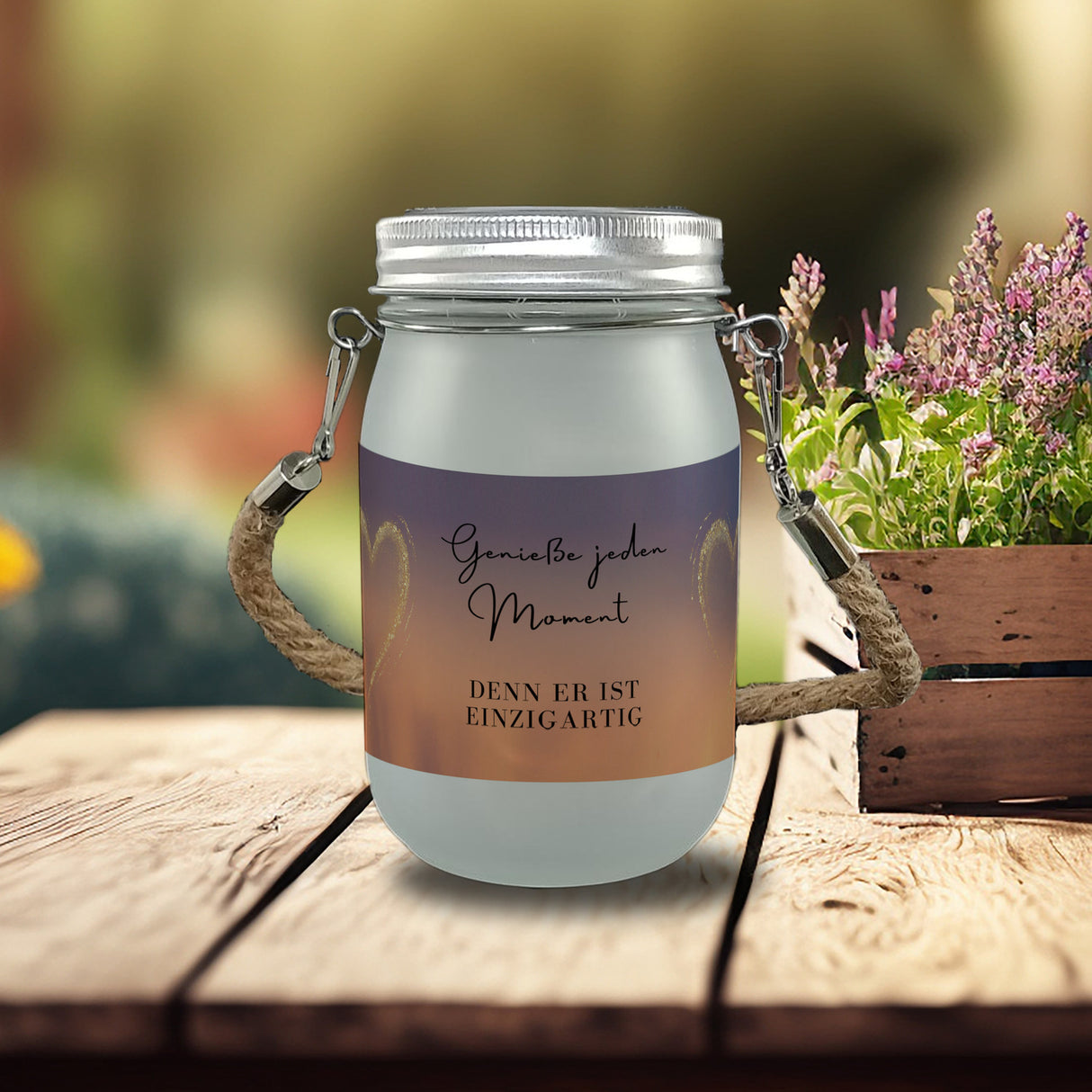 Genieße jeden Moment Solarlicht Denn er ist einzigartig