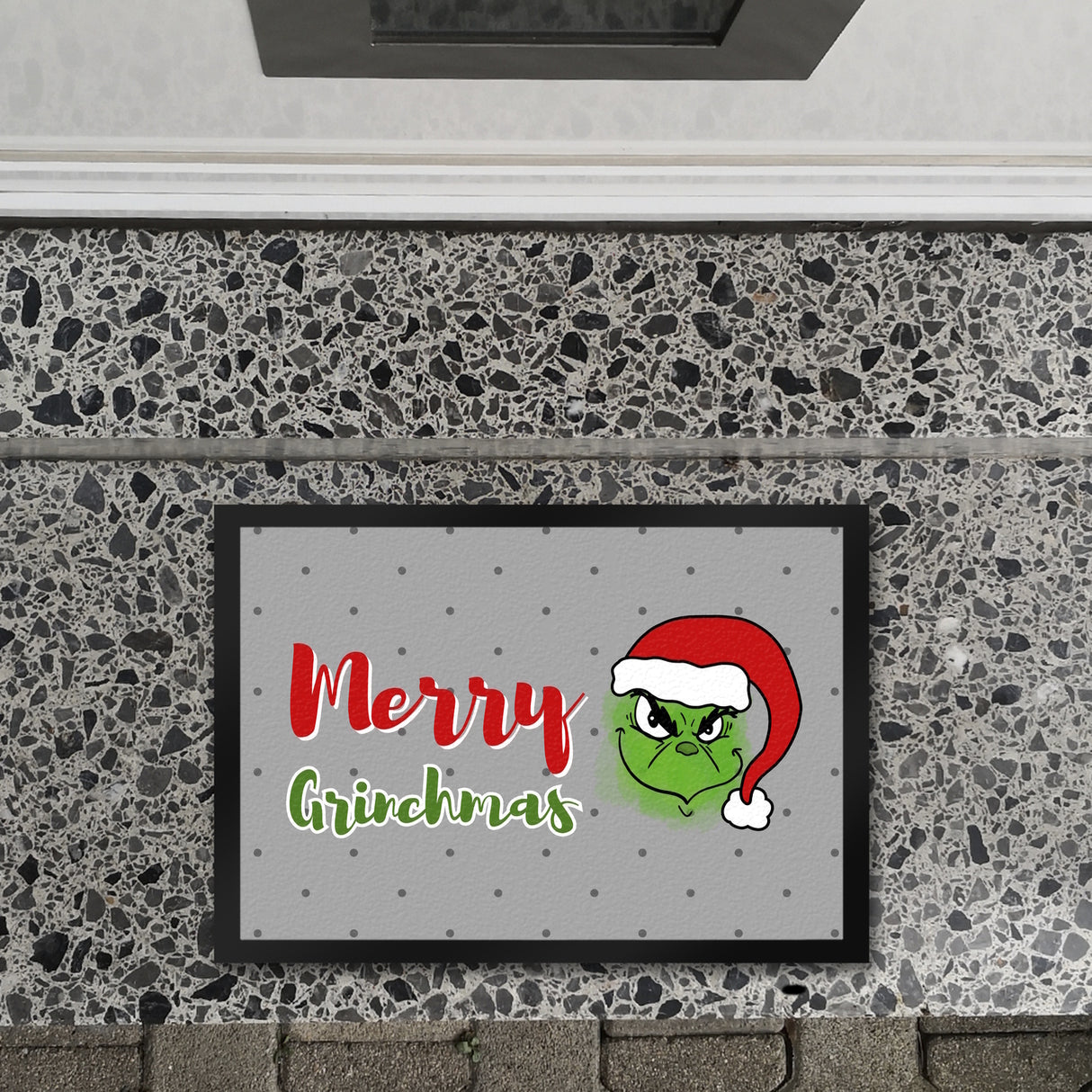 Merry Grinchmas Weihnachtsmuffel Fußmatte in 35x50 cm