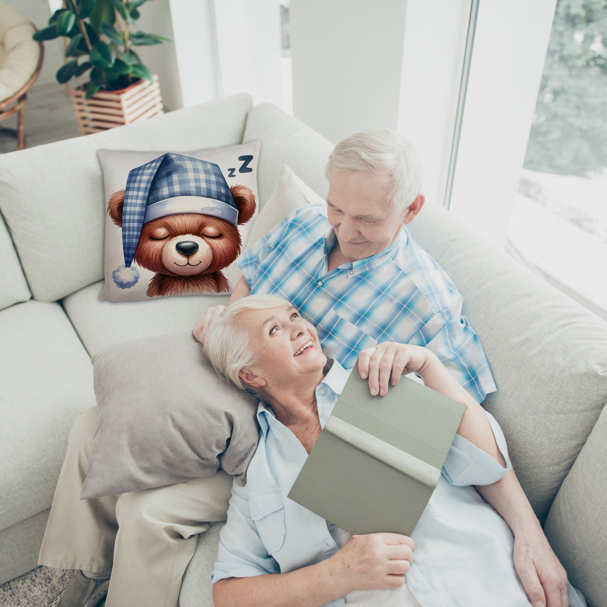 Braunbär Kissen
