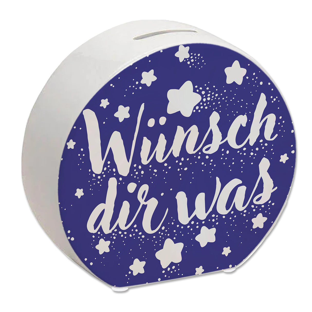 Sternenhimmel Spardose mit Spruch Wünsch dir was