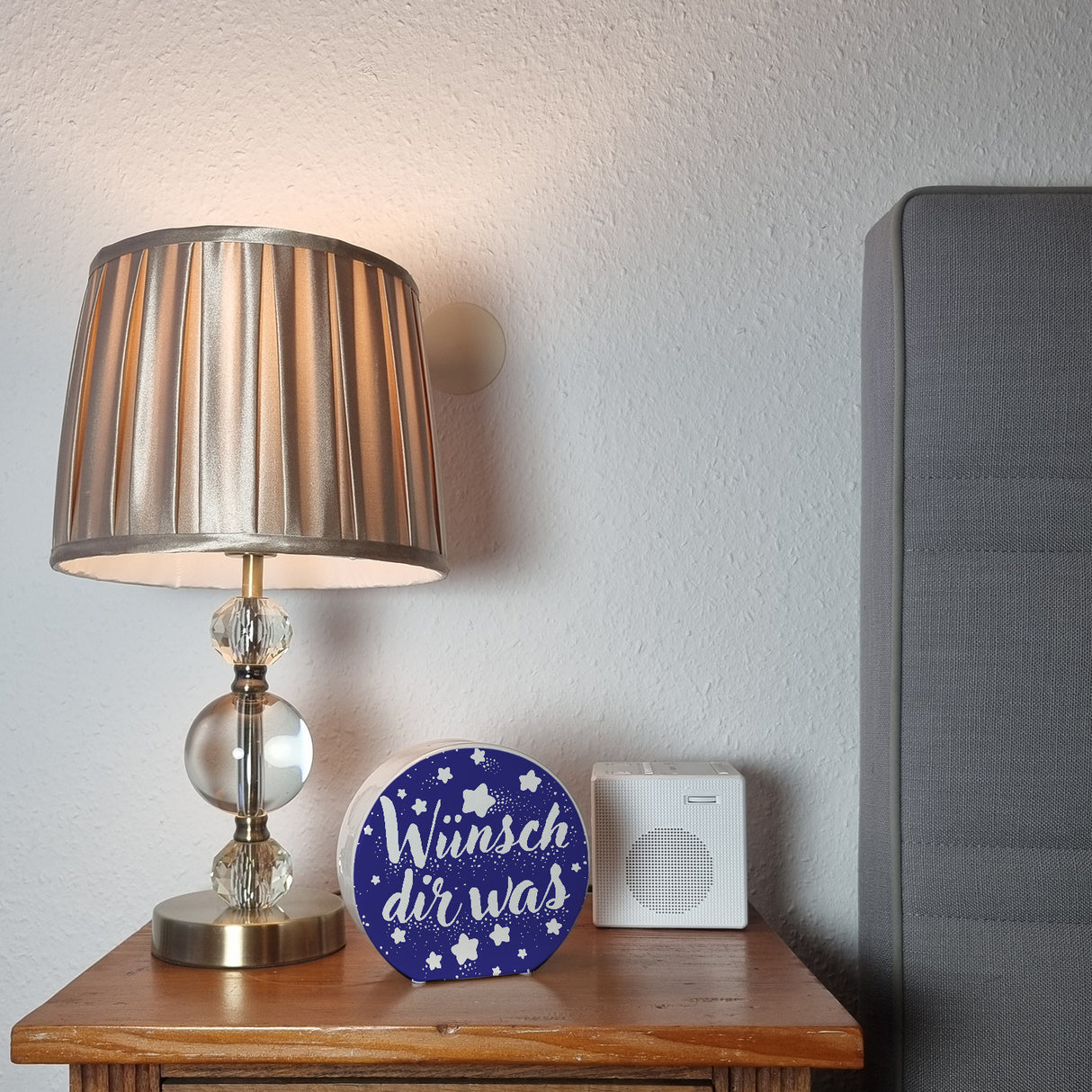 Sternenhimmel Spardose mit Spruch Wünsch dir was