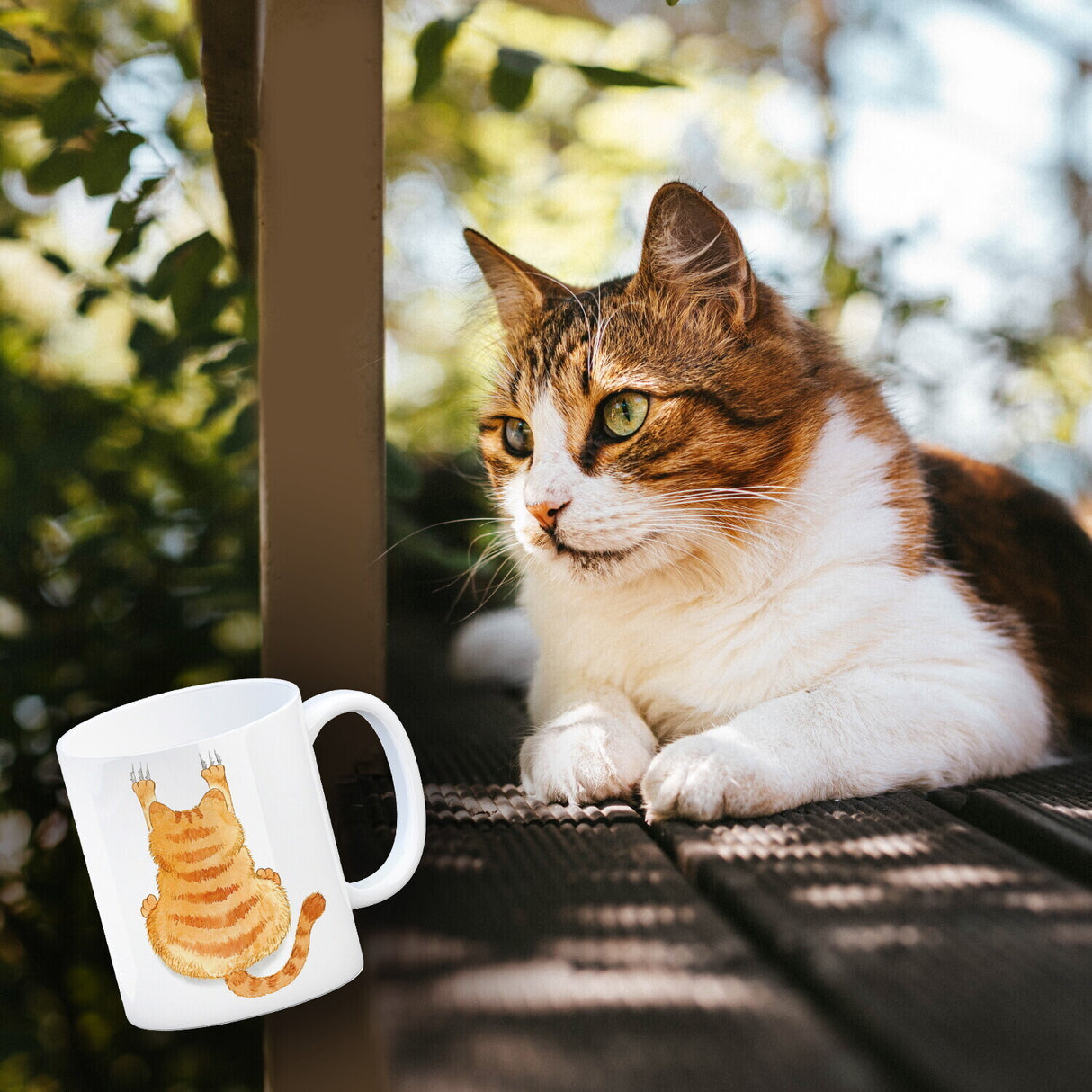 Aggressiver Kater Kaffeebecher