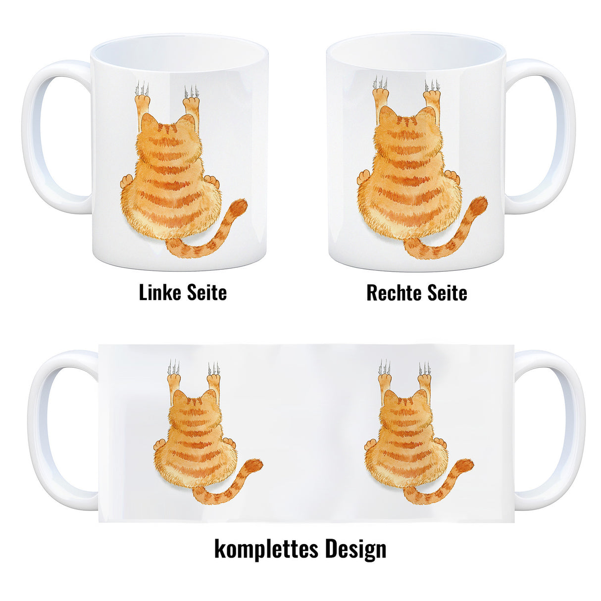 Aggressiver Kater Kaffeebecher