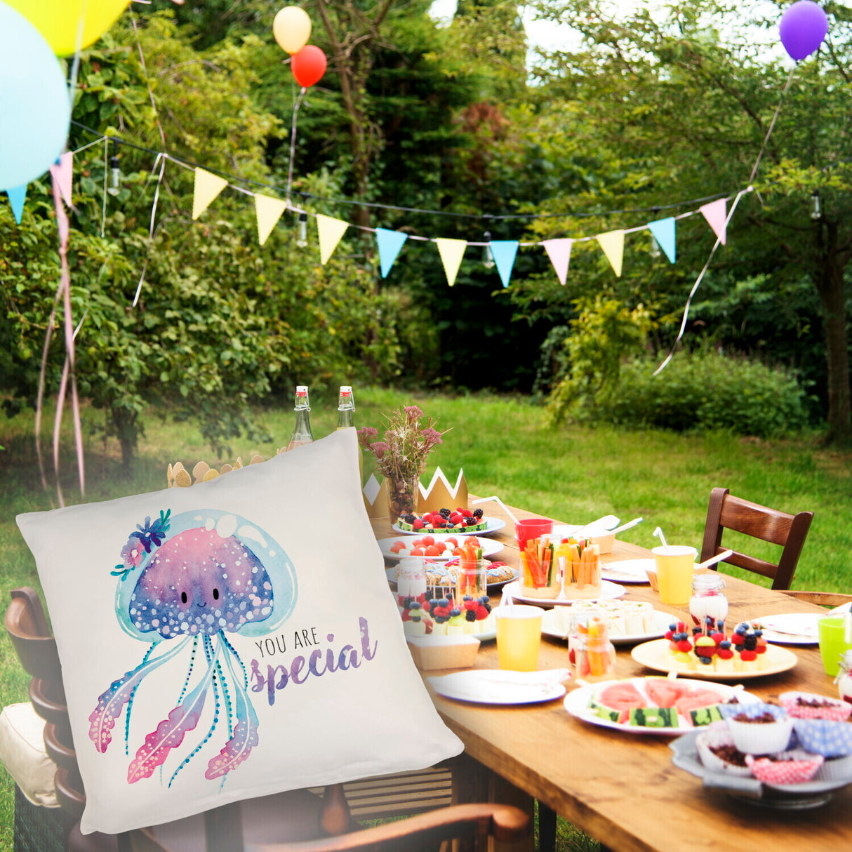 Qualle Kissen mit Spruch You are special