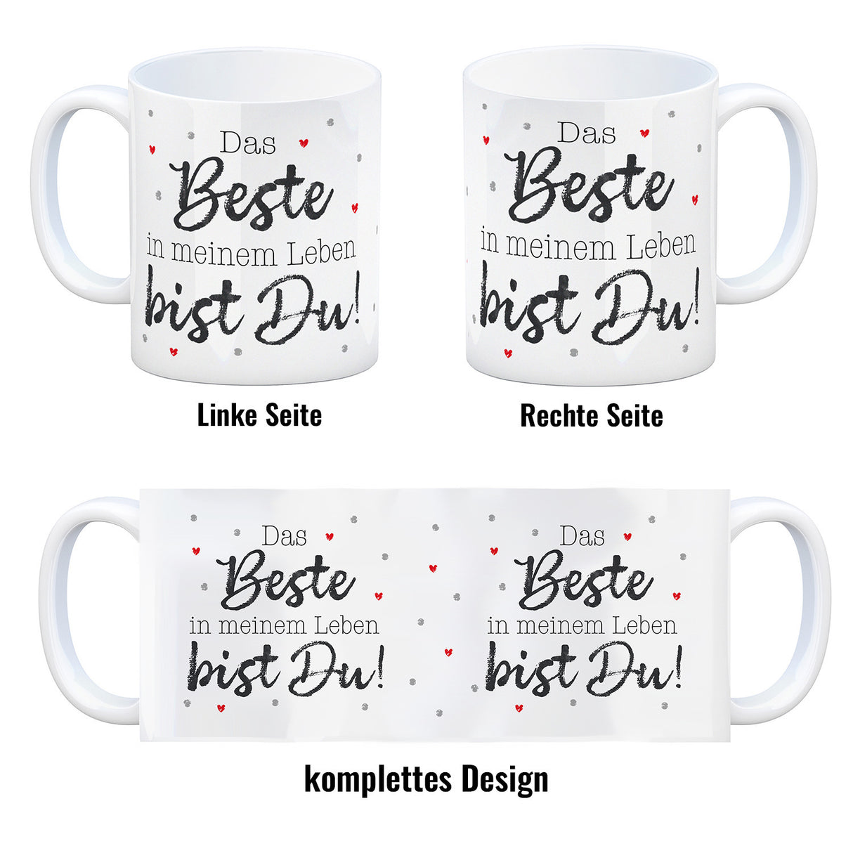 Das Beste in meinem Leben bist Du! Kaffeebecher