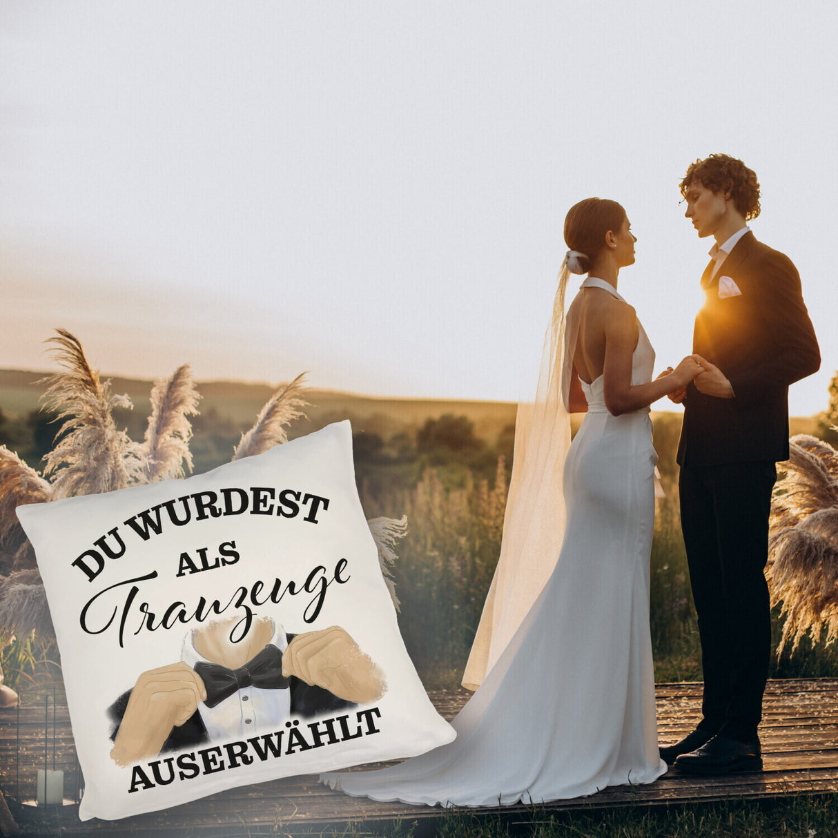Als Trauzeuge auserwählt Kissen