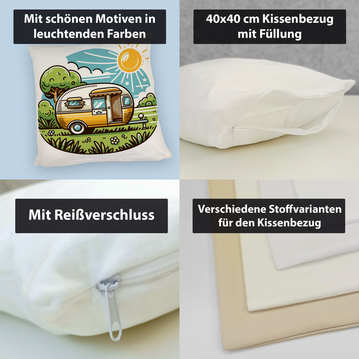 Campingmobil Wohnwagen Kissen